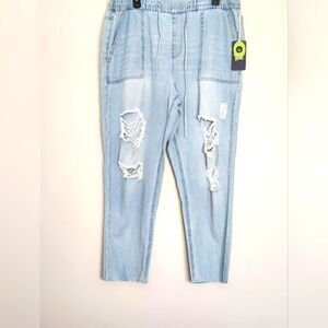 WOMEN'S SUMMER INDIGO REIN JEANS BLUE COLOR SIZE XL.